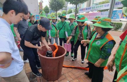 석수2동 여름철 집중호우 대비 양수기교육 실시 이미지