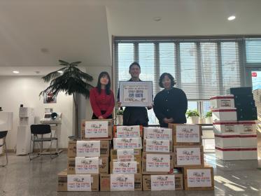 비산3동 백석대국가대표퍼스트태권도, 라면 600개 기탁 이미지