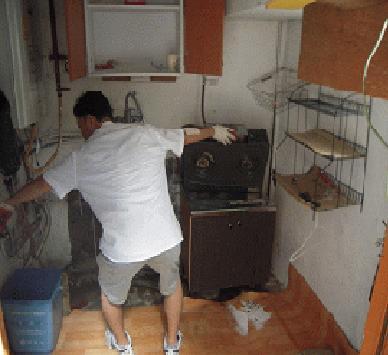 홀로사는 노인 이사 지원(가스렌지 분리) 이미지