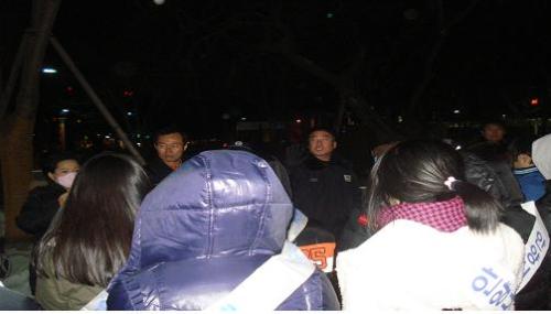 학생자원봉사자 자율방범활동 실시 이미지