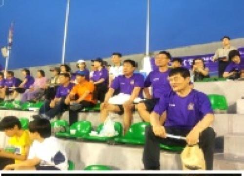 FC안양 홈경기 사회단체장 및 회원, 동직원 단체 응원 이미지
