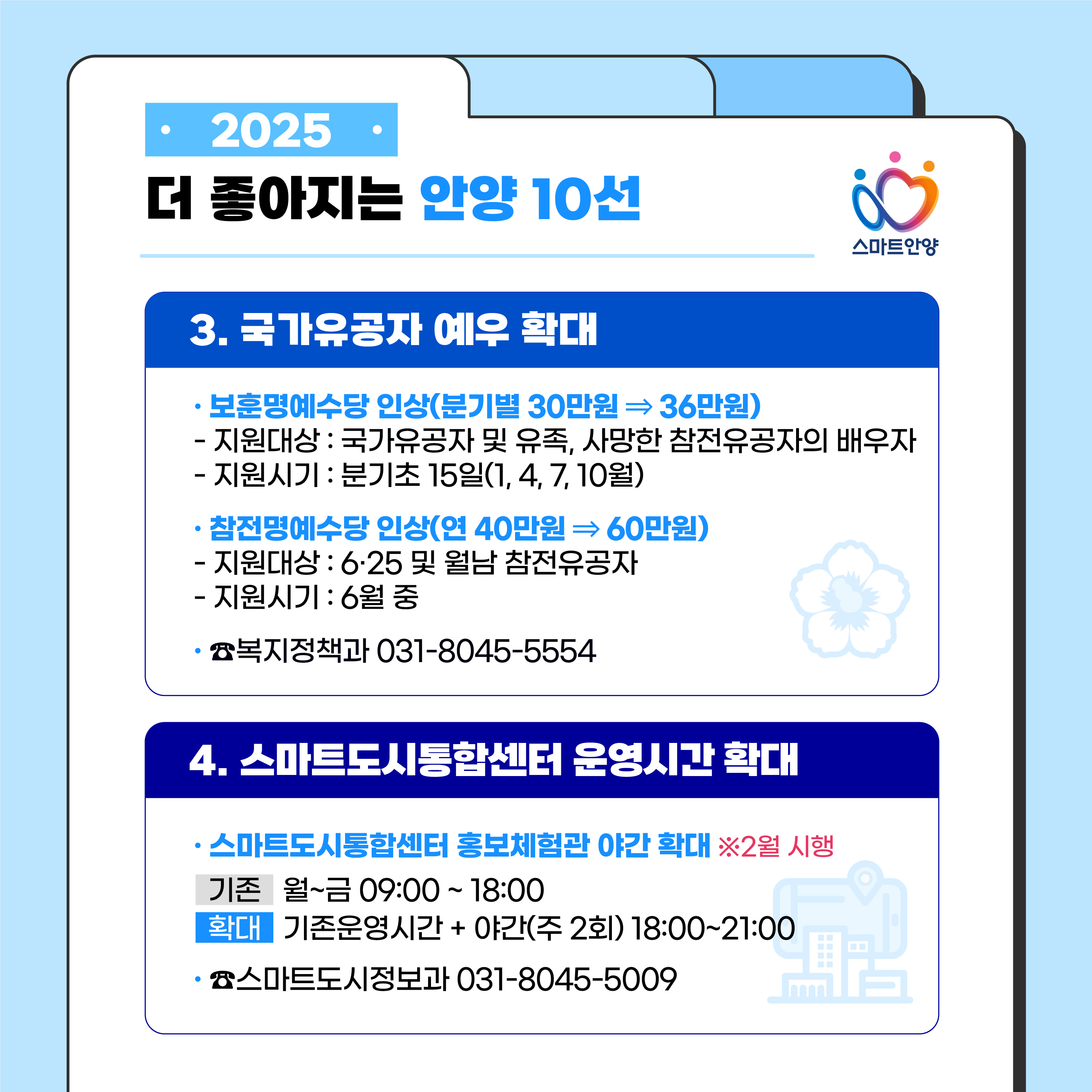 2025 더 좋아지는 안양 10 선 3, 4 자세한 사항은 아래 참조