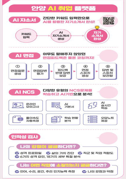 안양 AI취업 플랫폼 포스터