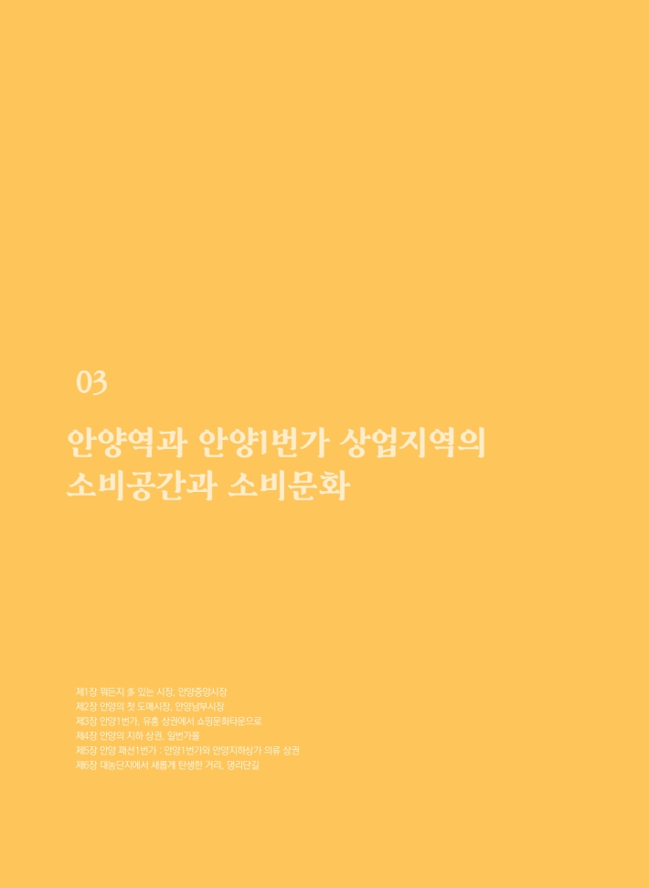3편 안양역과 안양1번가 상업지역의 소비공간과 소비문화 이미지