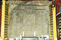 삼막사 마애삼존불상 이미지